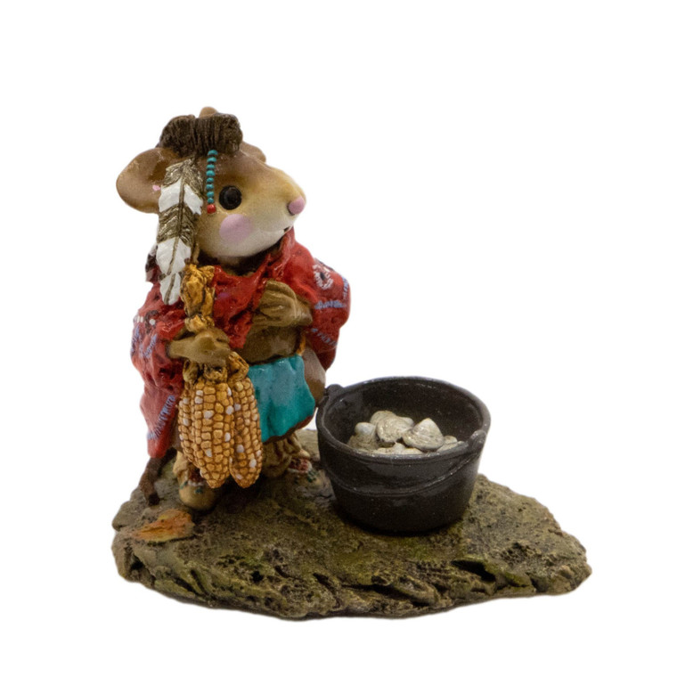 Wee Forest Folk Miniatures M-197 - Chief Mouse-Asoit 