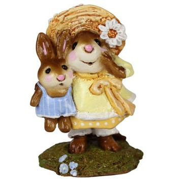 Wee Forest Folk Miniatures M-182 - Miss Daisy (Yellow/Blue)