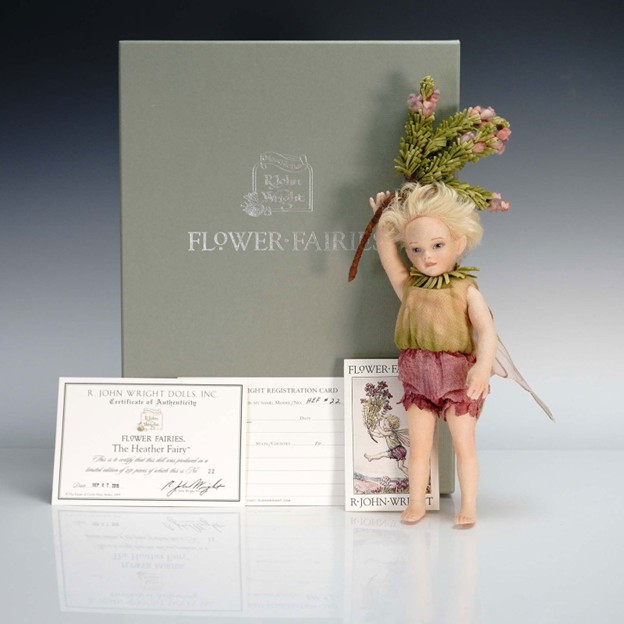 R John Wright Dolls - The Heather Fairy (#22/250) - Endeavour Toys