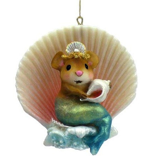 Wee Forest Folk Christmas Ornament CO-6- Merry Mermouse 