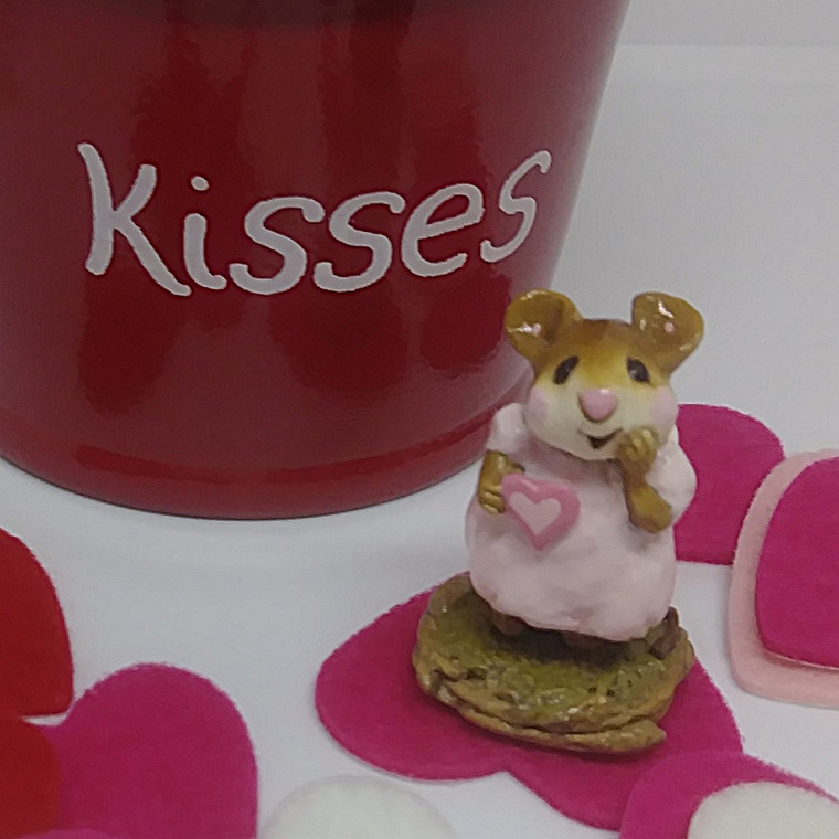 Wee Forest Folk Miniatures M-080 - Girl Sweetheart (Pink) 