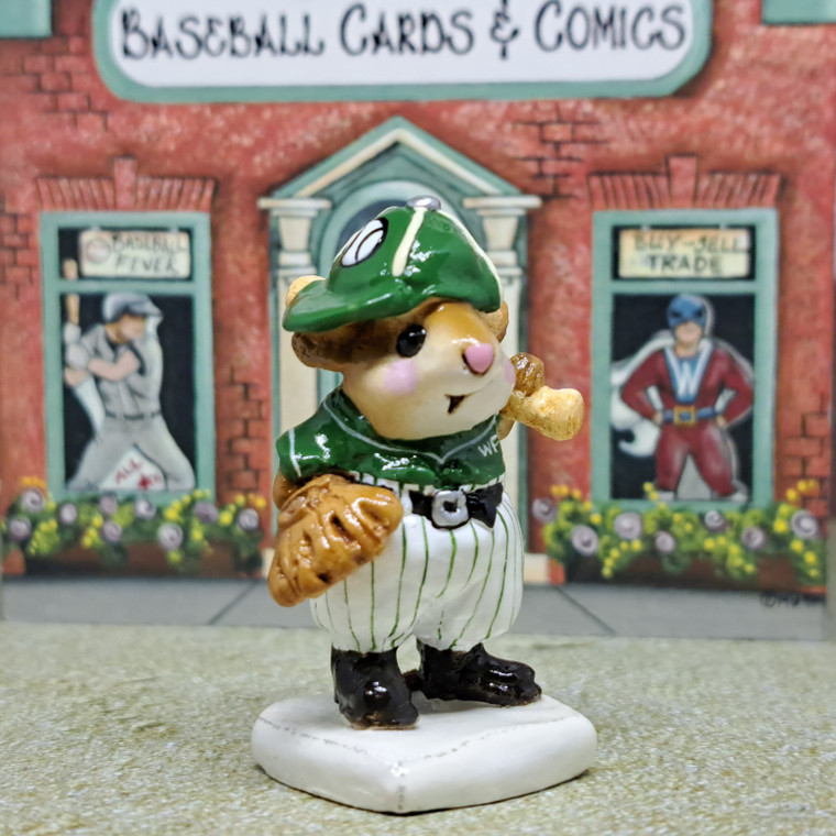 Wee Forest Folk Miniatures MS-15 - Batter-up! (Green)