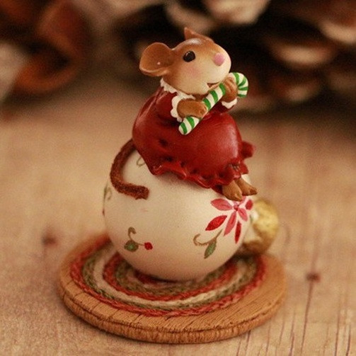 Wee Forest Folk Limited Edition M-760b - Holiday Charm (White)