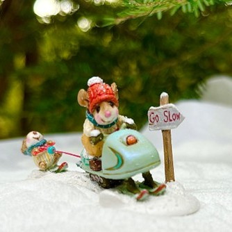 Wee Forest Folk Miniatures TM-11 - Alpine Joy Riders