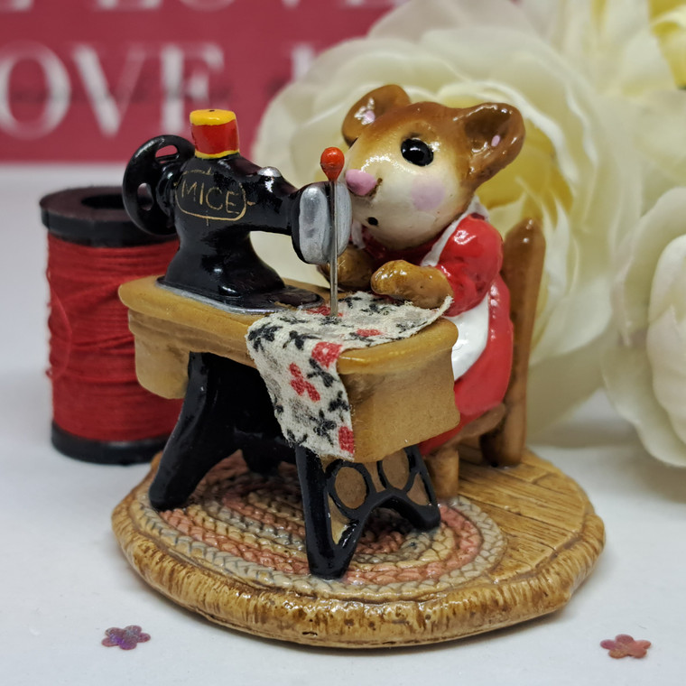 Wee Forest Folk Miniatures M-040 - Miss Bobbin in Red