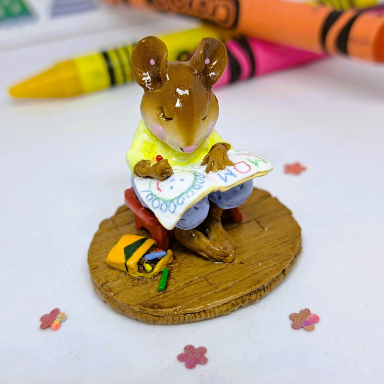 Wee Forest Folk Miniatures M-208 - Struggling Artist (MOM) 