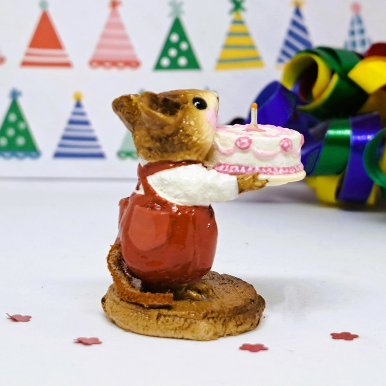 Wee Forest Folk Miniatures M-083 - Happy Birthday (Rust)