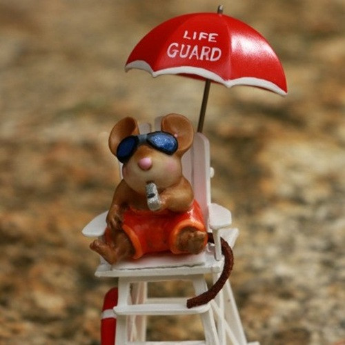 Wee Forest Folk Limited Edition M-349g - Mouse on Duty