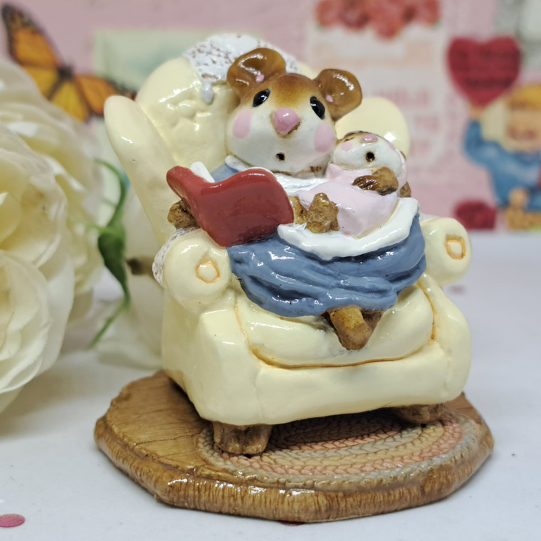 Wee Forest Folk Miniatures M-066 - The Babysitter (Yellow / Blue / Pink)
