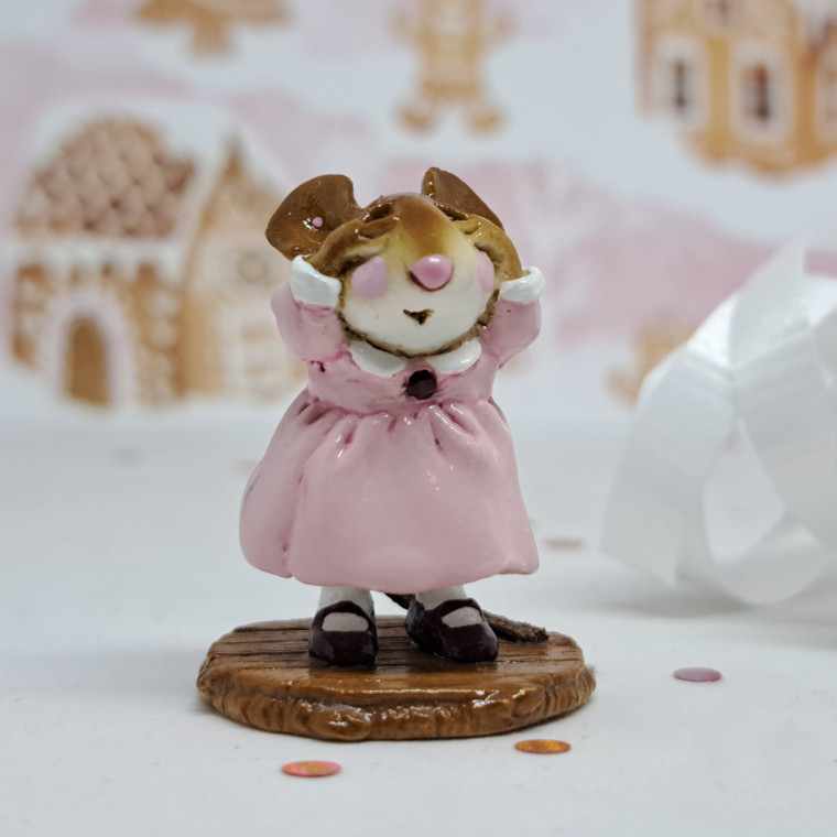 Wee Forest Folk Miniatures M-276 - No Peeking (Pink) 