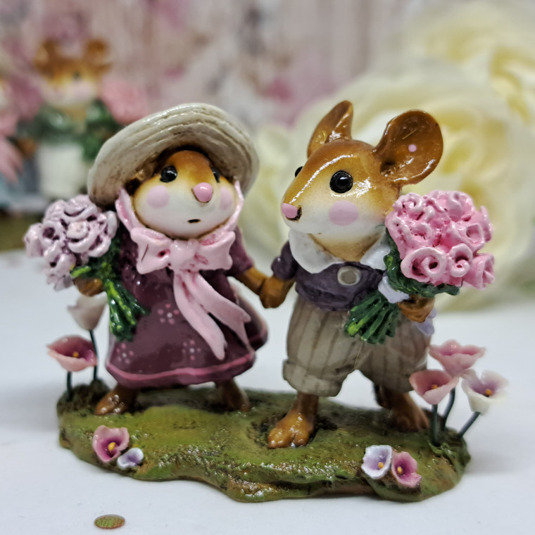 Wee Forest Folk Limited Edition LTD-08 - Strolling Through the Seasons in Spring (Plum)