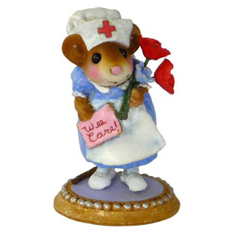 Wee Forest Folk Miniature - Nurse Goodheart (M-470-Blue)