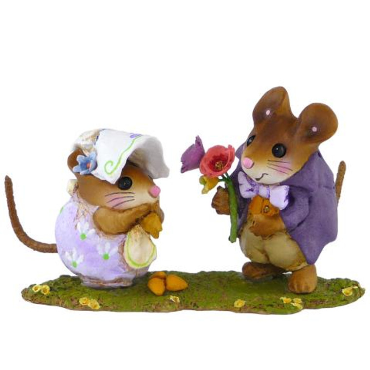 Wee Forest Folk Miniature - Mr. Nibbles Comes A Calling (NM-6-Purple)