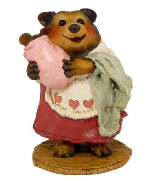 Wee Forest Folk Miniature - Grandma with Baby (BB-13-Pink)