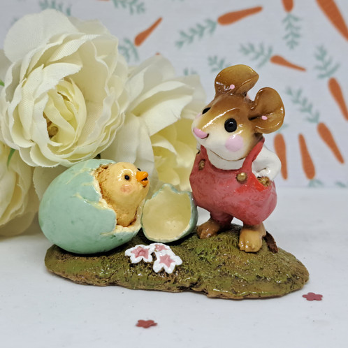 Wee Forest Folk Miniatures M-193 - Welcome Chick (Rose