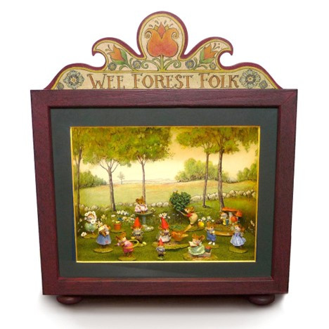 Wee Forest Folk Lighted Display Box - Red - Endeavour Toys