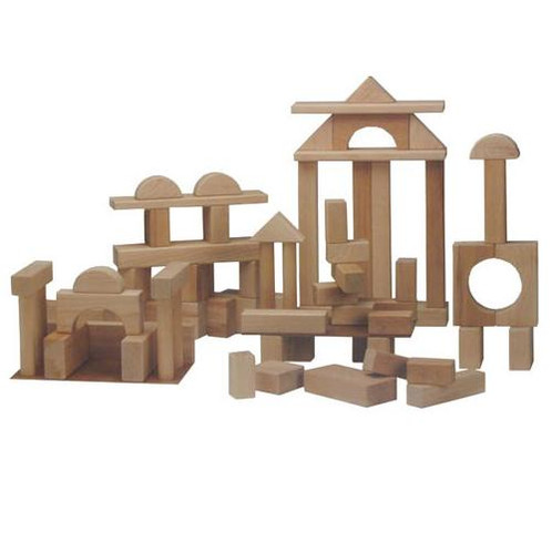 Beka Traditional Wooden Blocks - 68 Piece Deluxe Set - Endeavour Toys