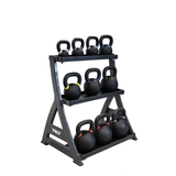 TKO Cast Kettlebell Set w/ 3-Tier Rack- (4 kg - 36 kg)