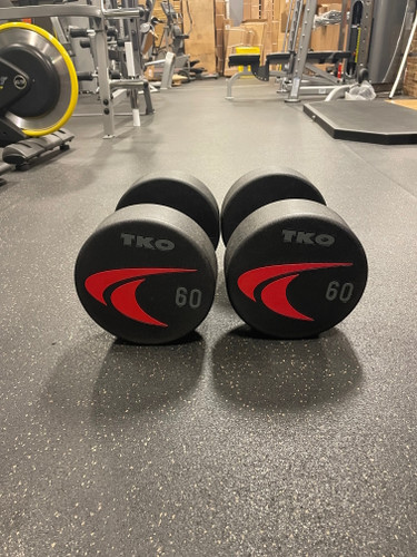 TKO 60 lb. Signature Urethane Dumbbell Pair- (LOCAL PICKUP ONLY)