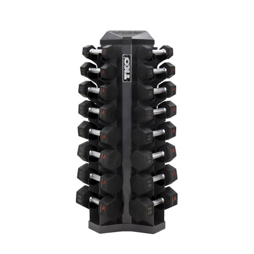 TKO 8-Pair Vertical Dumbbell Rack