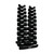 TKO 5-50 lb. Tri-Grip Rubber Hex Dumbbell Set W/ 10-PAIR VERTICAL RACK