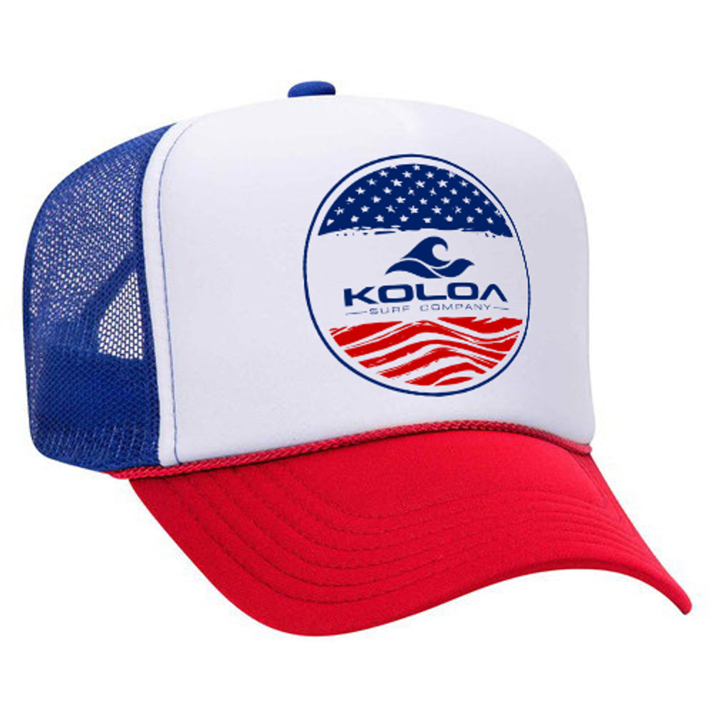 Koloa USA Foam Trucker Hat