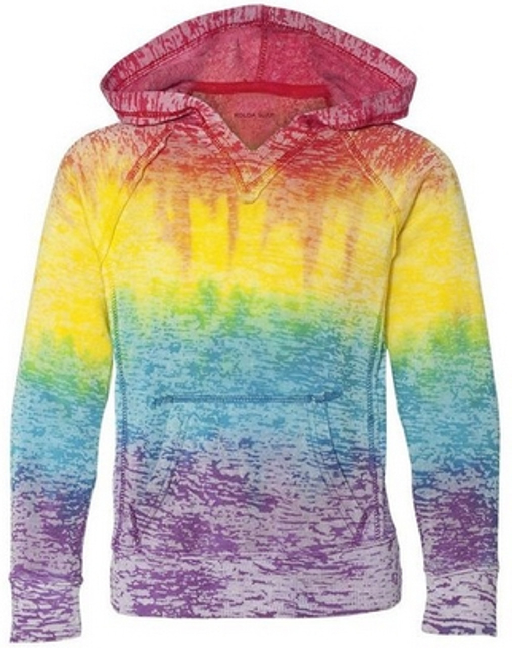 girls rainbow hoodie