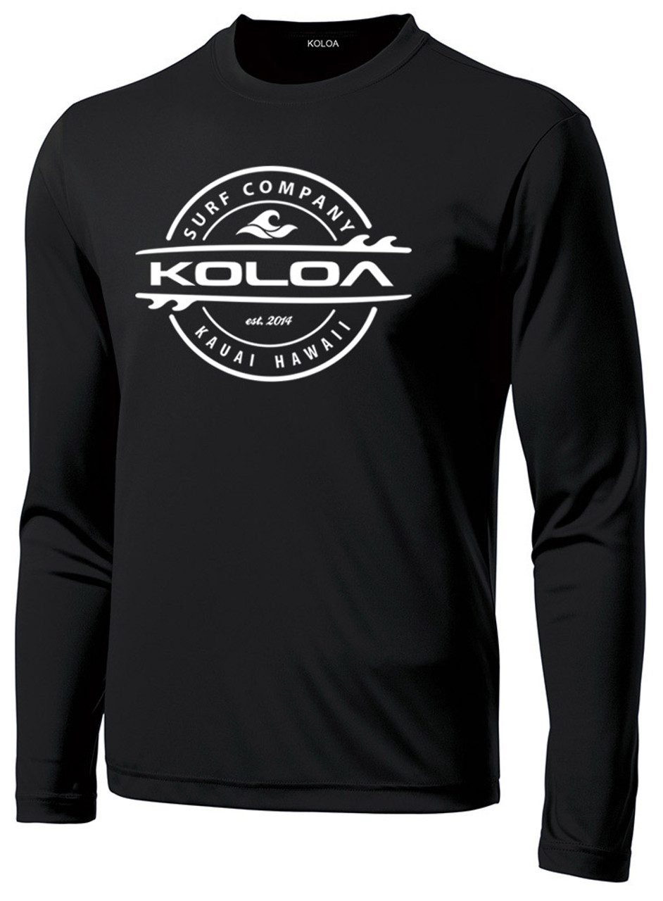 Koloa Surf Thruster Logo Moisture Wicking Long Sleeve T-Shirts