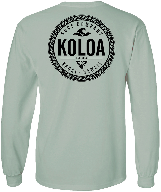 Koloa Shore Long Sleeve T-Shirt - Stonewashed Green