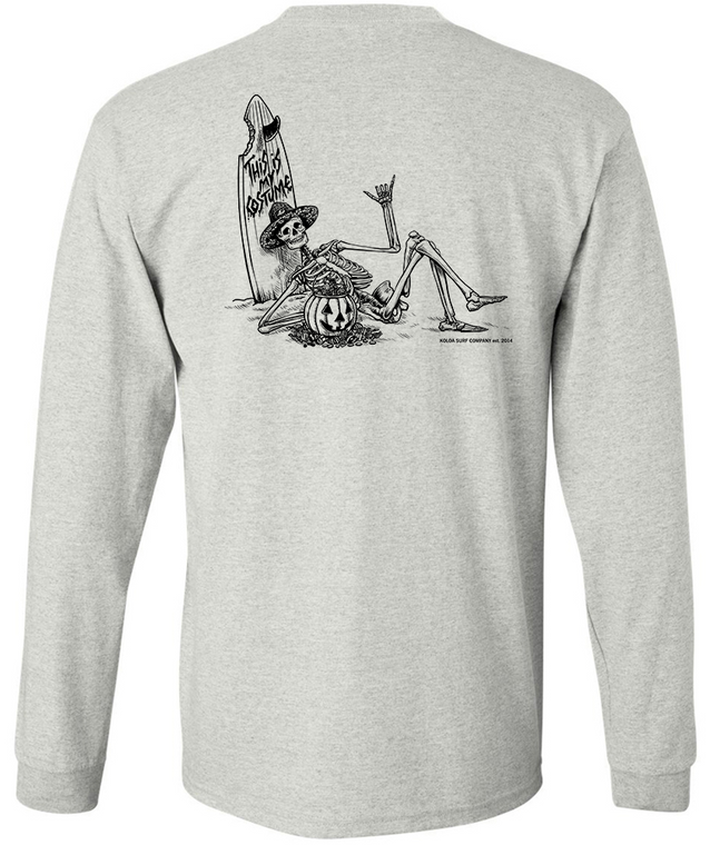 Koloa Skeleton Costume Long Sleeve T-Shirt