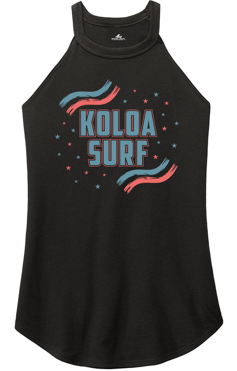 Koloa USA Stripes Haltered Tank Top