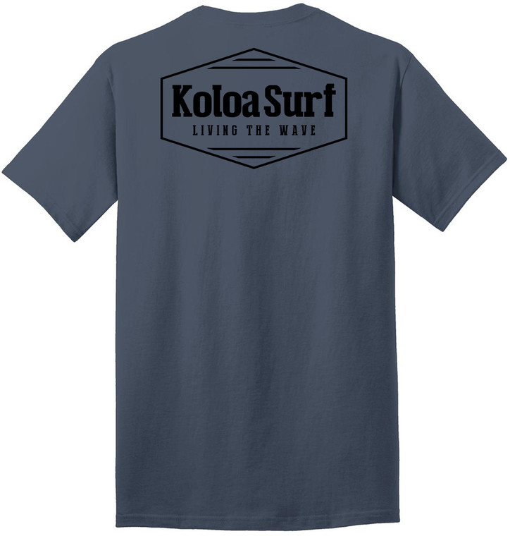 Koloa Hex Heavyweight T-Shirt- Steel Blue