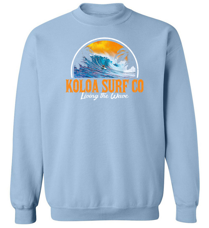 Koloa Polihale Beach Sweatshirt - Light Blue