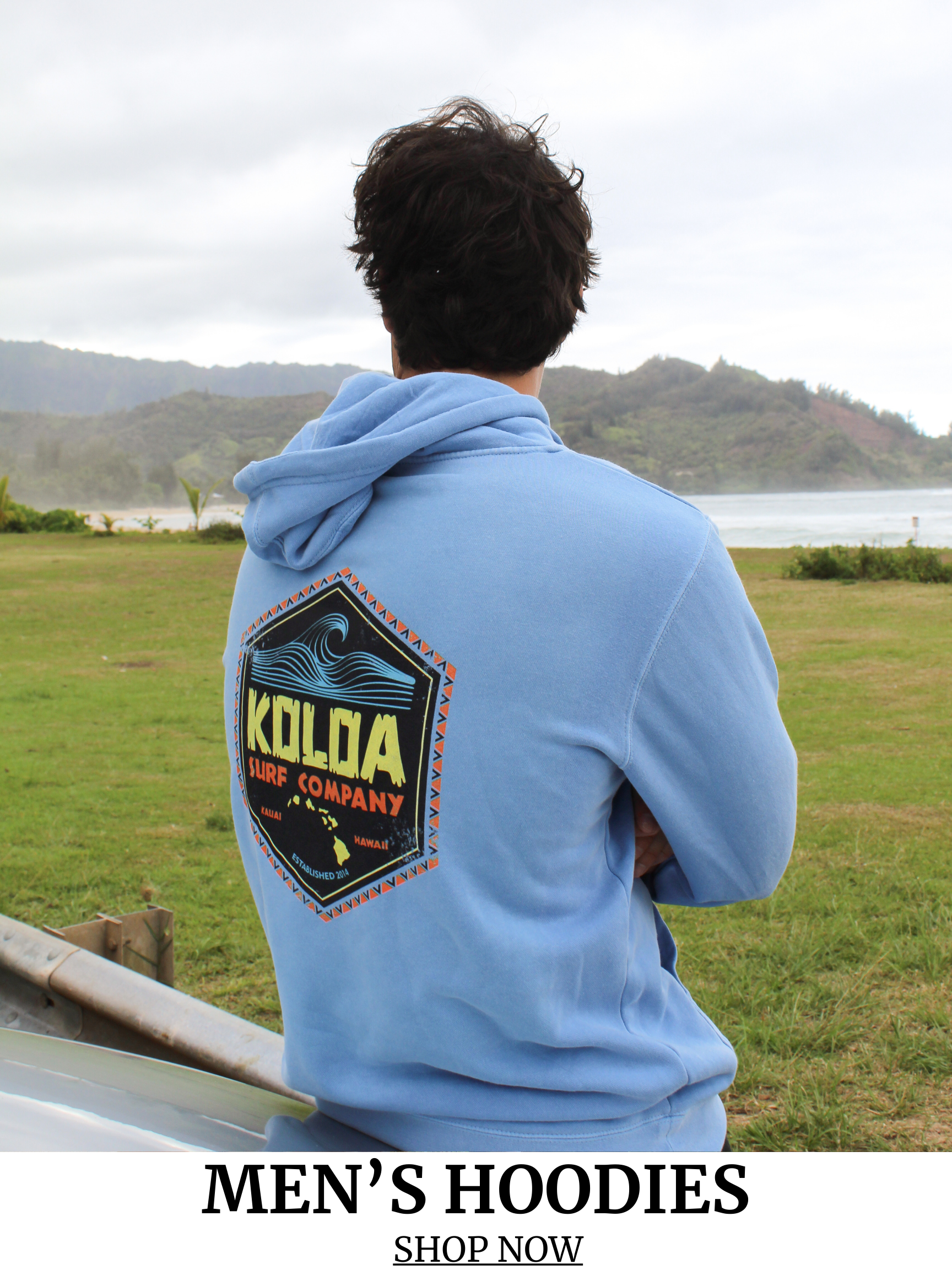 Koloa Surf Company Men's Beach Hoodies - Stay cozy and stylish by the shore with our men's beach hoodies. Explore our collection for laid-back comfort!