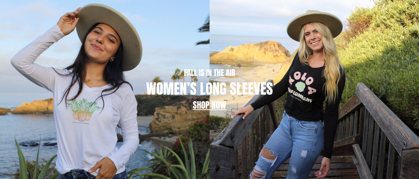 Fall is in the air. Women's long sleeves, shop now!