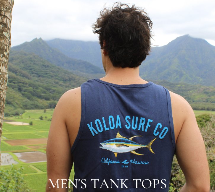 Discover men's graphic tank tops now. Surf tanks for men that are great for summer!
