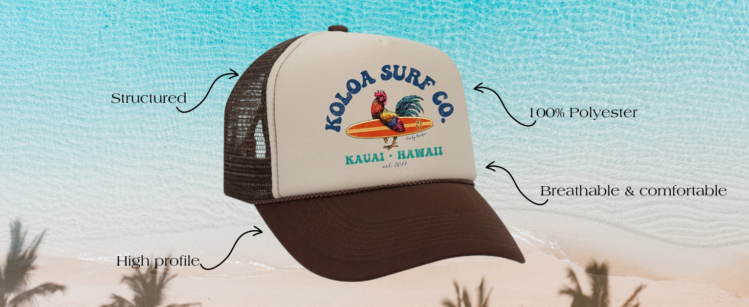 Koloa Tres Piñas Foam Trucker Hat