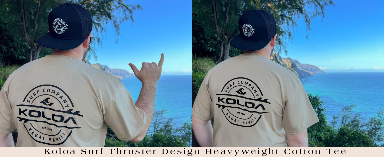 Koloa Surf Thruster Design Heavyweight Cotton Tee