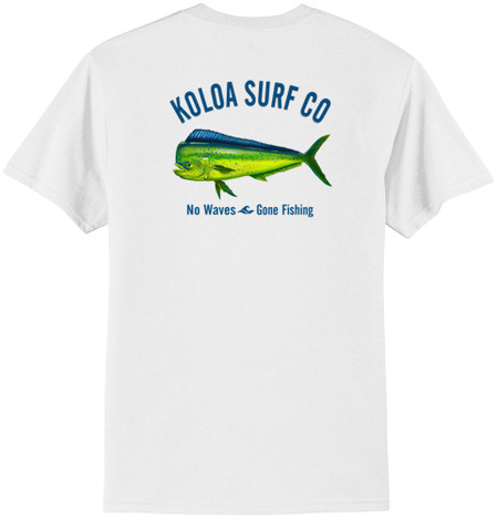 Koloa Mahi Mahi No Waves 50/50 T-Shirt X-Large Black