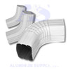 Aluminum Downspout Elbows A & B, 75° (Degree)