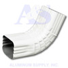 Aluminum Downspout Elbow 3 x 4 High Gloss white