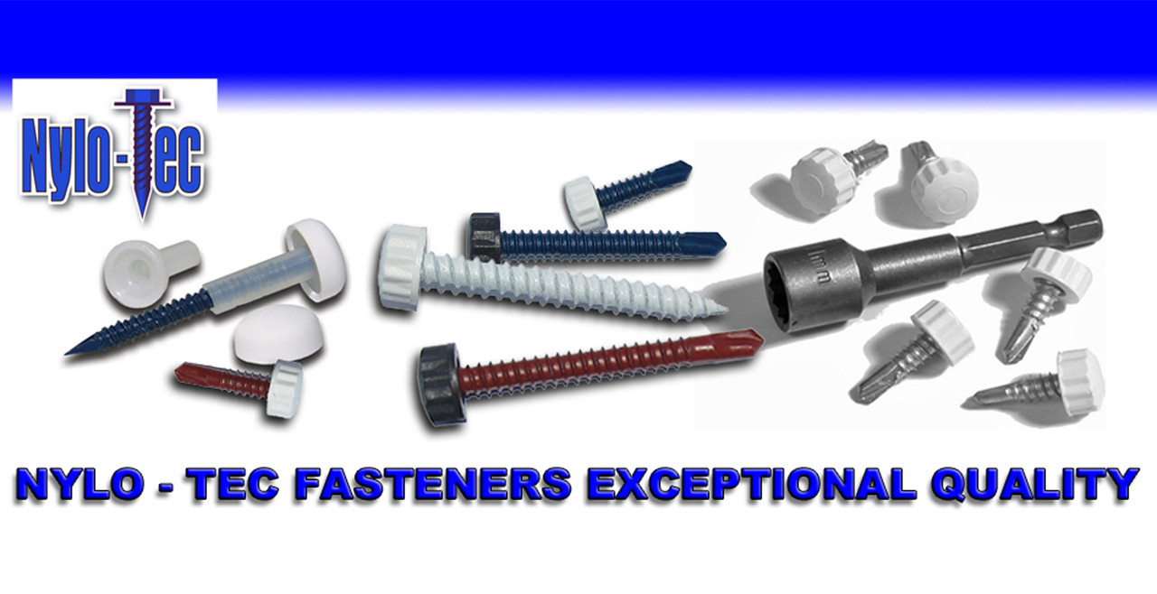 L I A L U SＴER Nylo Tec self drilling screw SDS #10, #12, #14 (100 pack) - A&S