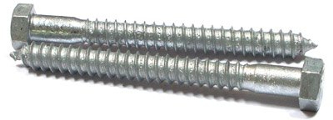 Lag bolt screws zinc plated 1/4, 3/8, 1/2