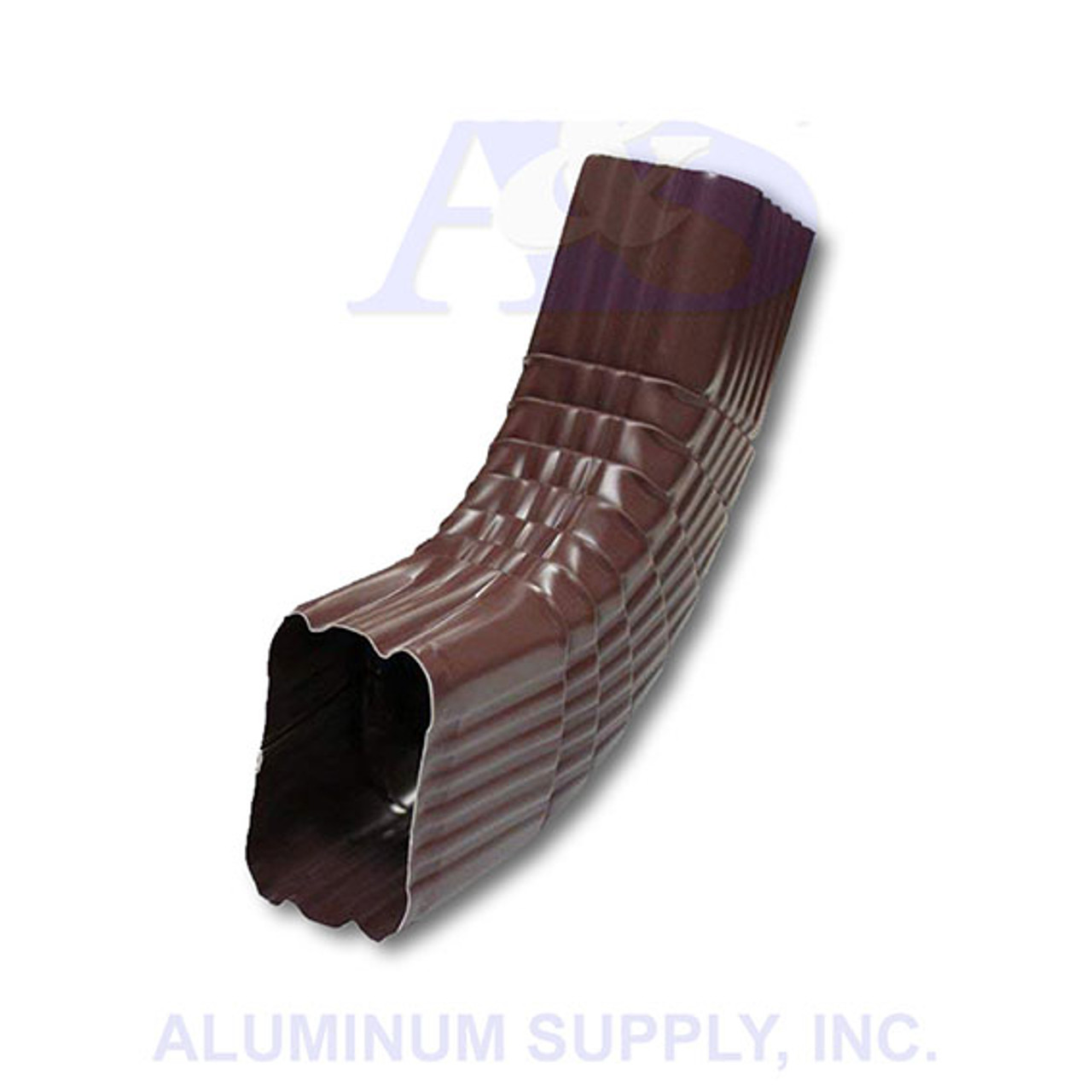 Aluminum Downspout Elbow 3 x 4 B Royal Brown