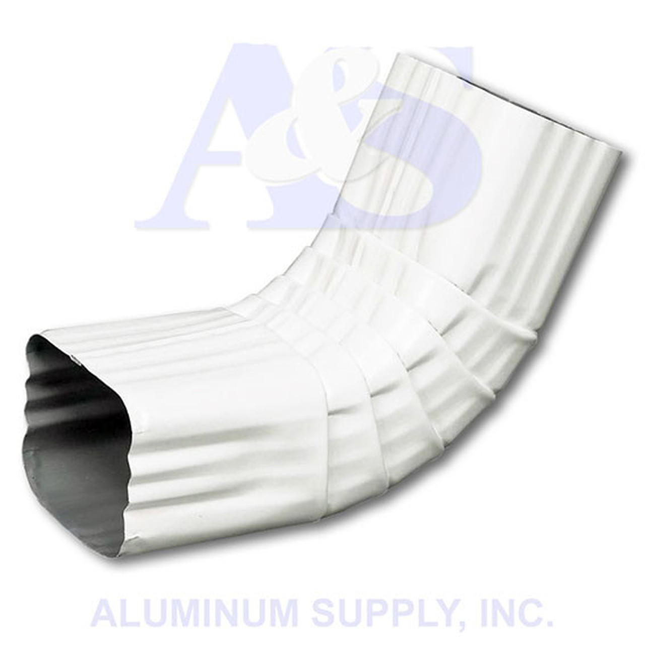 Aluminum Downspout Elbow  High Gloss white
