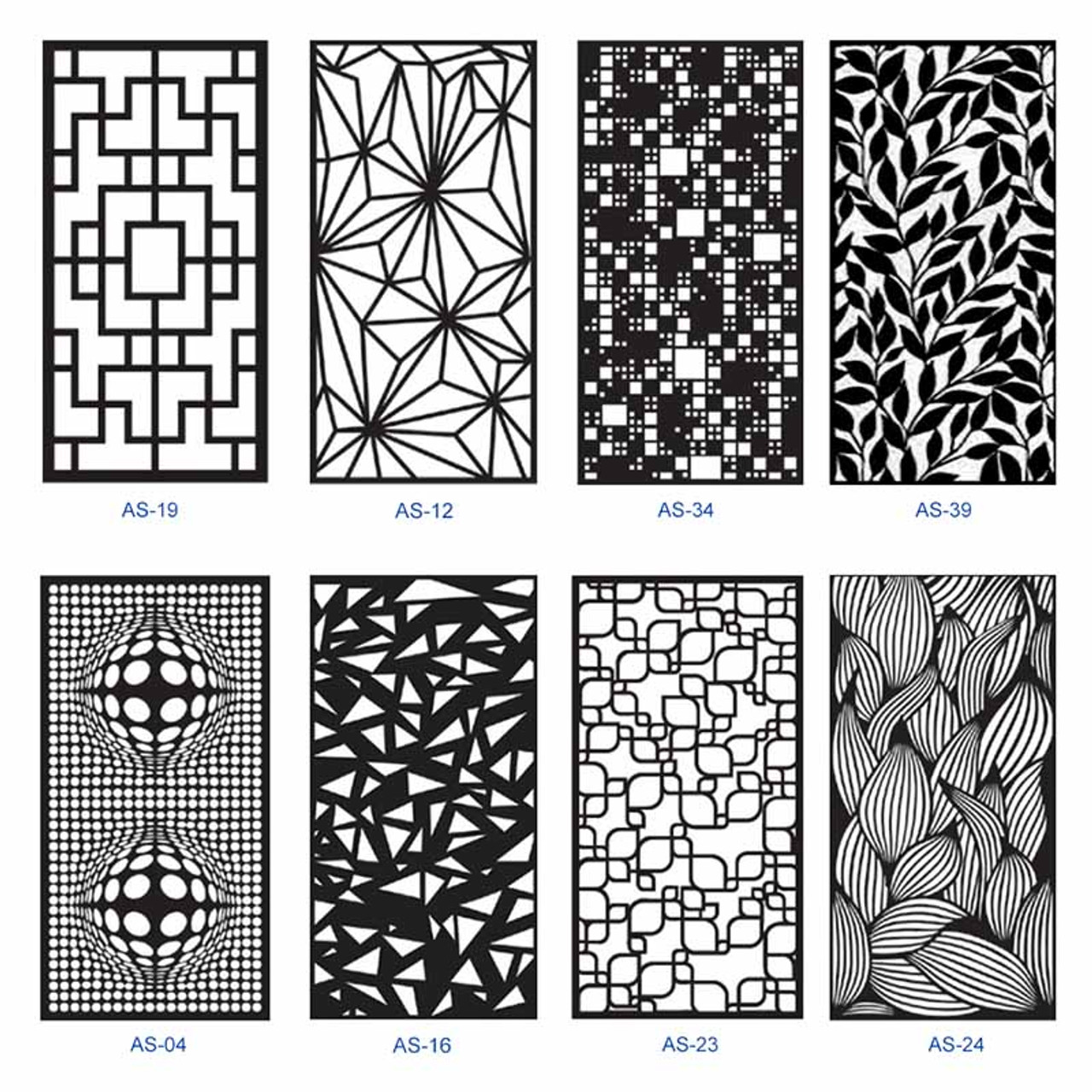 Laser Cut Decorative Panels 4' x 8'