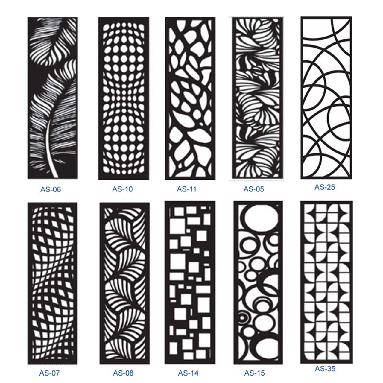 Laser Cut Decorative Panels 2' x 8' Laser Cut Decorative Panels 2' x 8'