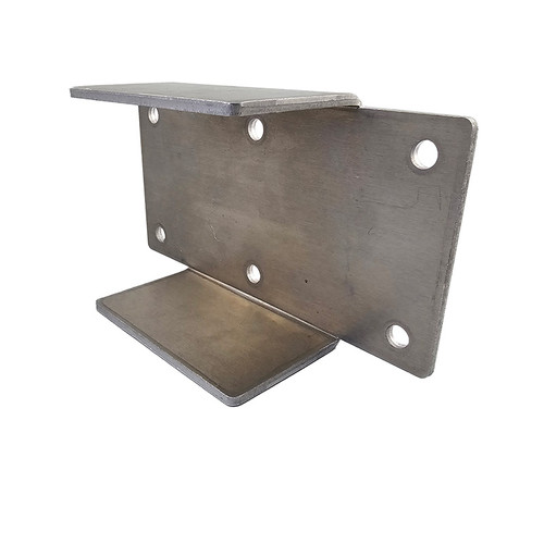 3.625" Internal Aluminum Insert W/Flanges for 4 x 4 Posts