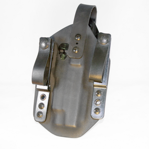 Custom Tuckable Inside the Waistband (TIWB) Holster - Front - Black - Thumb Break
