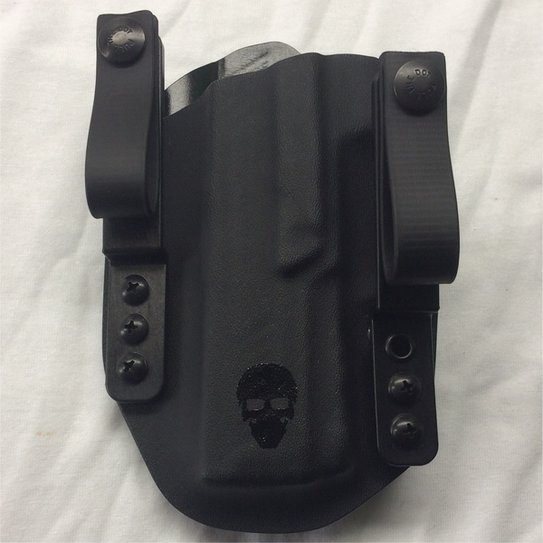 Custom Tuckable Inside the Waistband (TIWB) Holster - Front - Black - Left Hand Draw